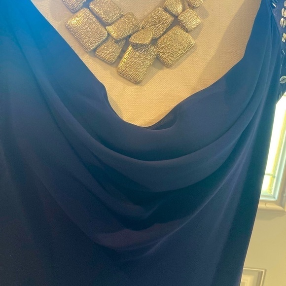 S.l.fashions top and skirt set. With beaded on shoulders.elastic waist band.  16 - Picture 2 of 10